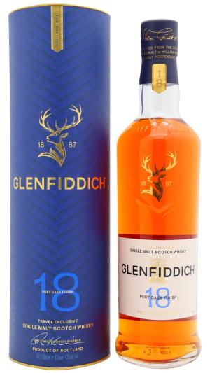 Glenfiddich 18 year old Port Cask Finish Single Malt Scotch Whisky 70cl 43 ABV