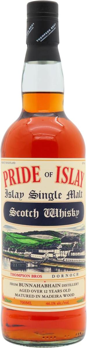 Bunnahabhain 12 year old Thompson Bros Pride Of Islay Single Malt Scotch Whisky 70cl 461 ABV