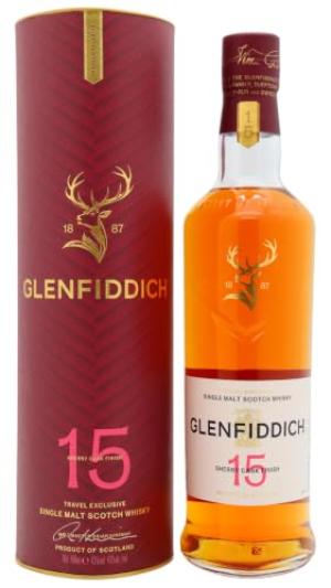 Glenfiddich 15 year old Sherry Cask Single Malt Scotch Whisky 70cl 43 ABV