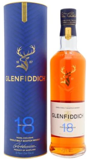 Glenfiddich 18 year old Port Cask Finish Single Malt Scotch Whisky 70cl 43 ABV