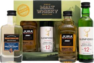 Whisky Gift Set Single Malt Whiskey Trio Jura Glenfiddich Masthouse