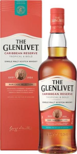 The Glenlivet Caribbean Reserve Single Malt Whisky Rum Barrel Selection 70 cl with Gift Box