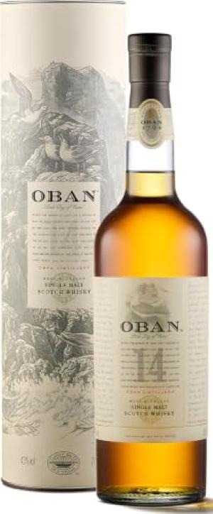 Oban 14 Years Old Single Malt Scotch Whisky 43 vol 70cl Sea Salt Oranges Sweetness Smoky Dryness Full Bodied Single Malt Whisky Perfect for Gifting