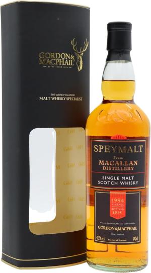 The Macallan 20 year old Speymalt Single Malt Scotch 1994 Whisky 70cl 43 ABV